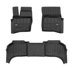 Land Rover Defender L663 Floor Mat - Omac - Premium TPE 3 Pcs - Black - 2020-2025